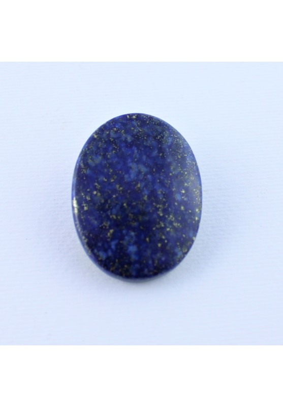 Large Oval Lapis Lazuli Cabochon Macrame Gold Reflections Lapis pendant-1