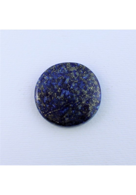 Cabochon Lapis lazuli round Macrame Jewels Reflections Gold Lapis pendant-1