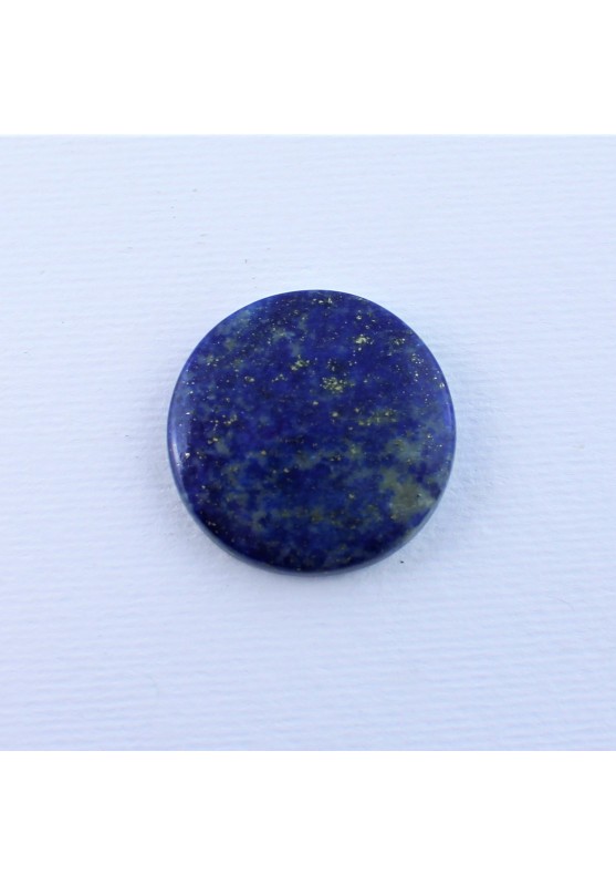 Round cabochon Lapis lazuli Macrame Gold Reflections Lapis pendant-1