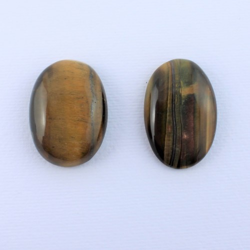 Cabujones Ojo del tigre óvalo grande Macramé colgante de joyería gitana boho-1