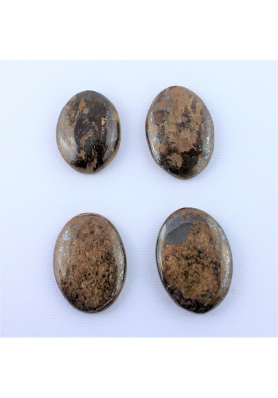 Cabochon Bronzite Pierre de Courtoisie Bijoux Chakra créations artisanales-1