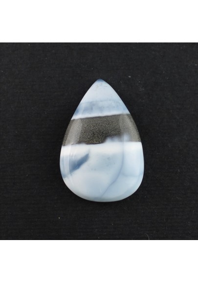 Cabochon Opal Blue Owyhee Drop Sky blue Macrame Jewels Pendant Ring Reiki-1