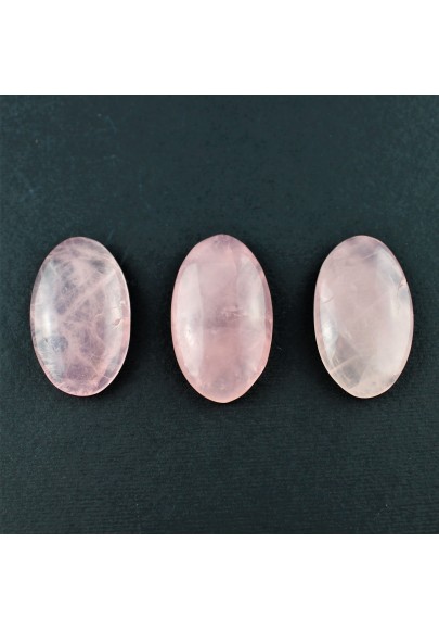 Large Oval Rose Quartz Cabochon Tumbled Macrame Pendant Costume Jewelery Chakra-1