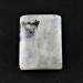 Cabochon White Labradorite Rectangle Rainbow Moonstone Macrame Chakra Pendant-1