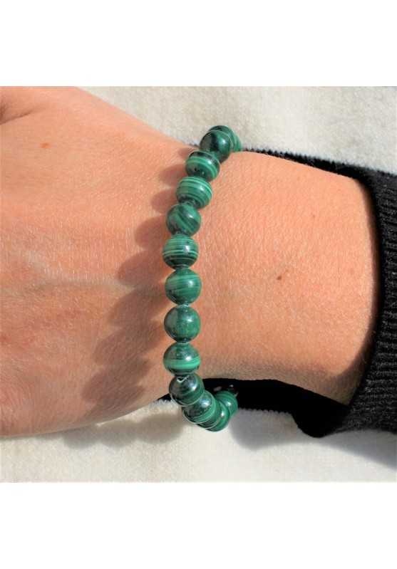 Braccialetto Malachite Sfere 8mm cristalloterapia  Gioielli Chakra Collezione-1