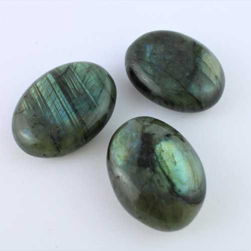 Palmstone Labradorite Madagascar 46-64 g Blue Gold Reflections Zen crystal therapy-1
