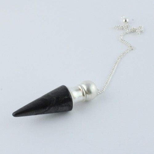 Pendulum in real Shungite Dowsing Dowsing Crystal Healing Collecting-1