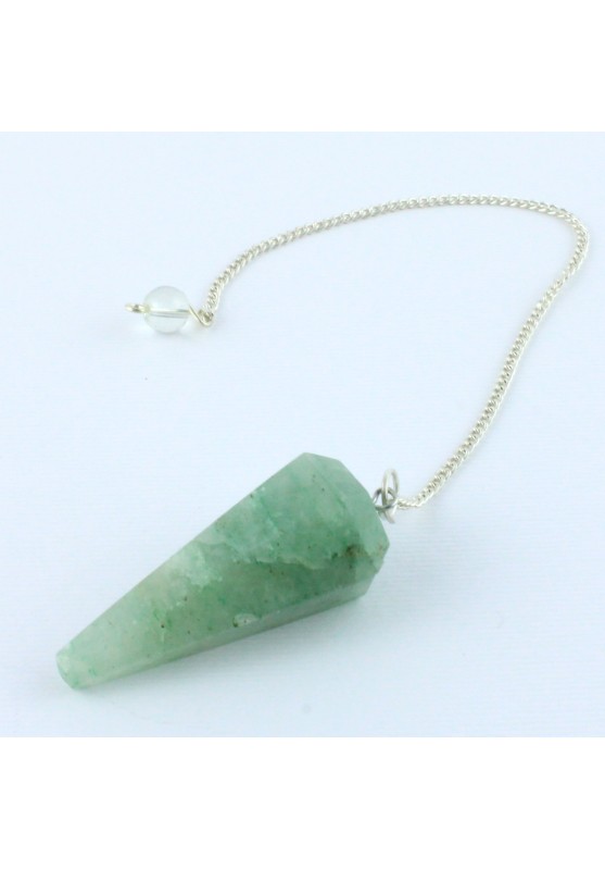 Pendolo AVVENTURINA VERDE lisciata Minerali Collezionismo Zen Rabdomanzia Chakra-1