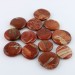 Palmstone en JASPE ROUGE Bréchique Objets de collection de thérapie par les cristaux de chakra-1