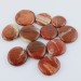 Palmstone en JASPE ROUGE Bréchique Objets de collection de thérapie par les cristaux de chakra-2