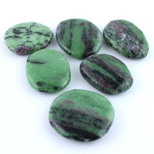 Palmstone RUBINOZOISITE Rubyzoisite Cristalloterapia Qualità Chakra-3