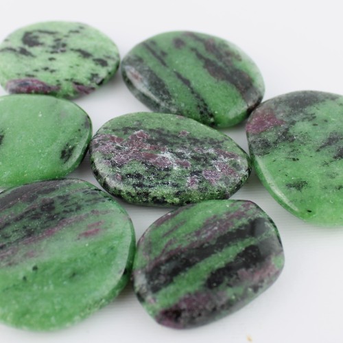 Palmstone RUBINOZOISITE Rubyzoisite Cristalloterapia Qualità Chakra-5