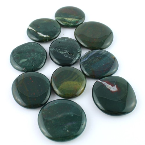 Palmstone in Eliotropio Saponetta Piastra Cristalloterapia Chakra Reiki Minerali-2