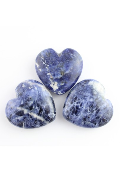 Cœur dans SODALITE Dégringolé BLEU Minéraux Amour Cadeau Chakra saint-Valentin Reiki