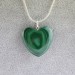Pendentif Cœur Malachite Dégringolé Minéraux Cristal thérapie Chakras Reiki Zen-1