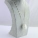 Colgante SELENITA Hecho a Mano Espiral Chapado en Plata Regalo A+-1