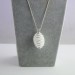 Colgante SELENITA Hecho a Mano Espiral Chapado en Plata Regalo A+-4