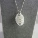 Colgante SELENITA Hecho a Mano Espiral Chapado en Plata Regalo A+-5