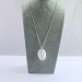 Colgante SELENITA Hecho a Mano Espiral Chapado en Plata Regalo A+-3