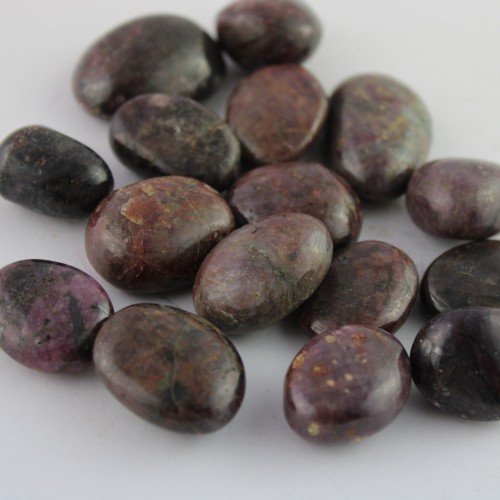 Tumbled Stones RUBY Crystal Healing MINERALS Specimen