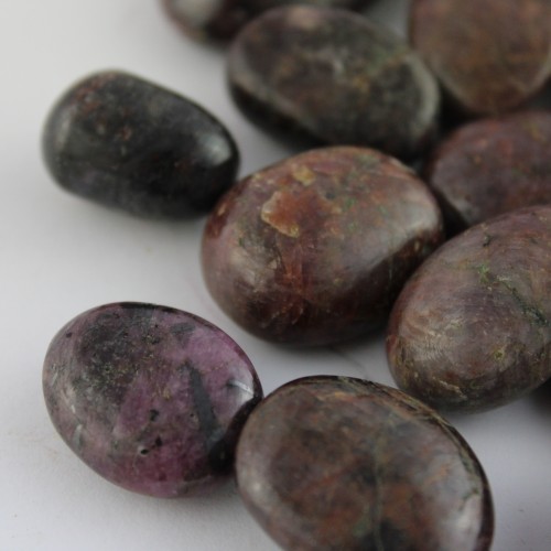 Tumbled Stones RUBY Crystal Healing MINERALS Specimen
