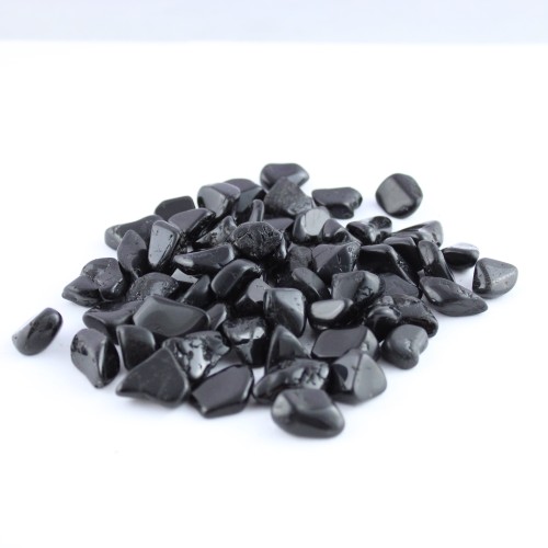 Black TOURMALINE Tumbled Stone Polished Minerals & Specimens Crystal Healing-1