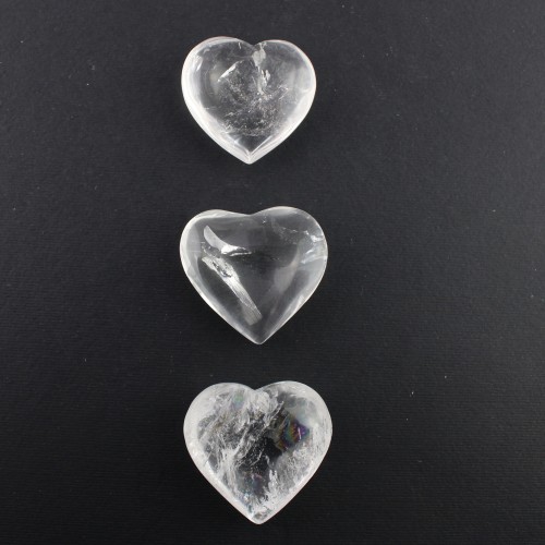 Mineral * HEART Love Hyaline Quartz Pure Polished Specimen Love 24g Chakra-2