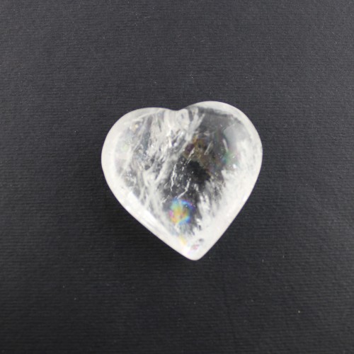 Mineral * HEART Love Hyaline Quartz Pure Polished Specimen Love 24g Chakra-3