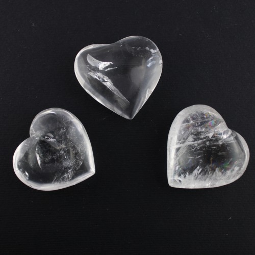 Mineral * HEART Love Hyaline Quartz Pure Polished Specimen Love 24g Chakra-1