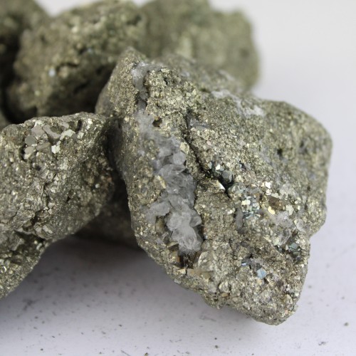 MINERALI PIRITE Grezza 50 - 125gr Alta Qualità Collezionismo A+ Cristalloterapia-6