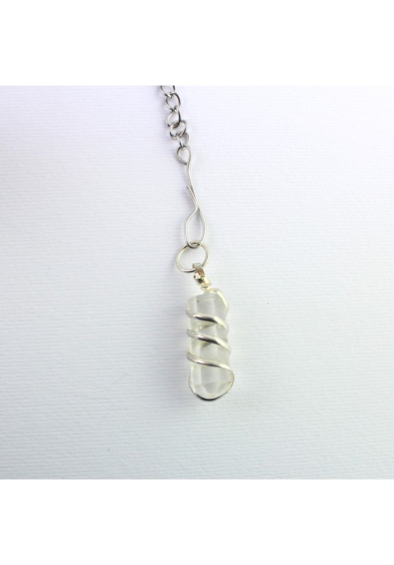FILTER for Tea and Herbal Tea with HYALINO QUARTZ Obelisk pendant-1
