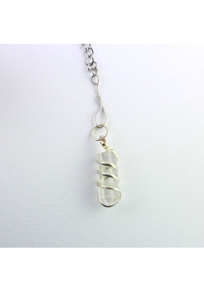 FILTER for Tea and Herbal Tea with HYALINO QUARTZ Obelisk pendant-1