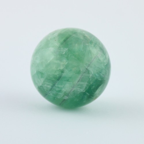 Sphere of Mixed Green Purple Fluorite 3 cm Crystal Mineral Stone Ball
