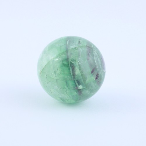 Sphere of Mixed Green Purple Fluorite 3 cm Crystal Mineral Stone Ball