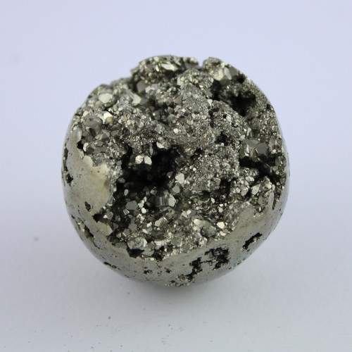 * MINERALS * Pyrite Sphere 180 Gr 46 mm Collectibles Stones Crystals