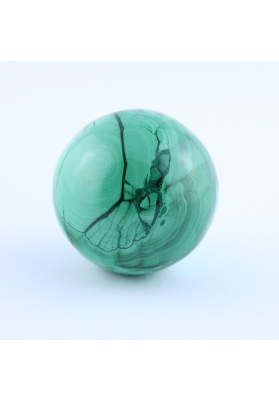 Grande SFERA DI MALACHITE 245 Gr Collezionismo Minerali