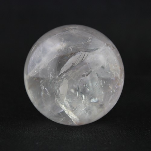 Beautiful HYALINO QUARTZ SPHERE 58 mm Crystal Therapy Minerals-2