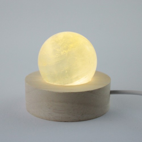 MIEL CALCITE Sphère Objets de collection Mobilier de haute qualité +