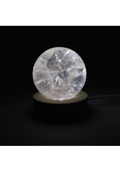 Beautiful HYALINO QUARTZ SPHERE 58 mm Crystal Therapy Minerals-6
