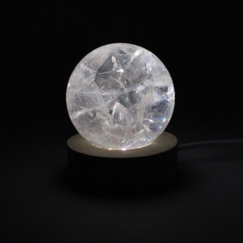 Beautiful HYALINO QUARTZ SPHERE 58 mm Crystal Therapy Minerals-6