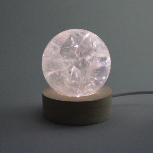 Beautiful HYALINO QUARTZ SPHERE 58 mm Crystal Therapy Minerals-5