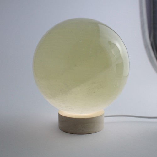 Perfect Yellow Calcite Sphere Minerals & Specimens High Quality-3