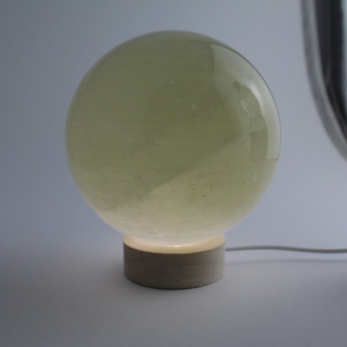 Perfect Yellow Calcite Sphere Minerals & Specimens High Quality-4