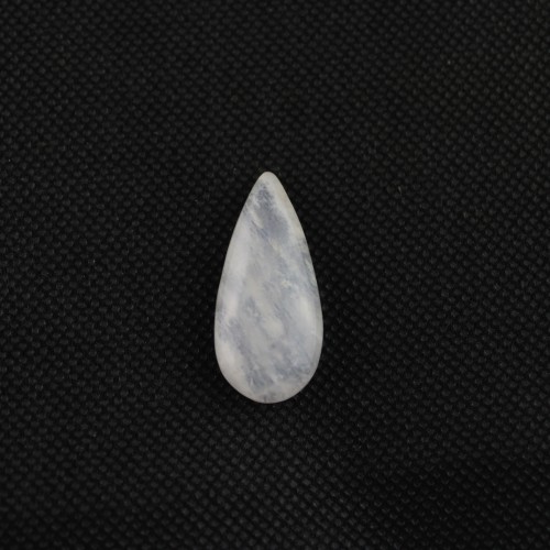 Cabujon Labradorita Blanca Gota Macramé Joyas colgante Rainbow Moonstone