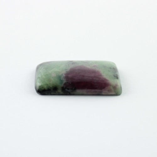 Cabochon rectangulaire Zoïsite rubis Anyolite Rubis 2,7x1,8 cmdégringolé Macramé Bijoux