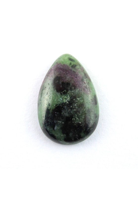 Cabochon goccia Ruby Zoisite Anyolite 22x16 mm Rubino Burattato Macramè Gioielli Ciondolo