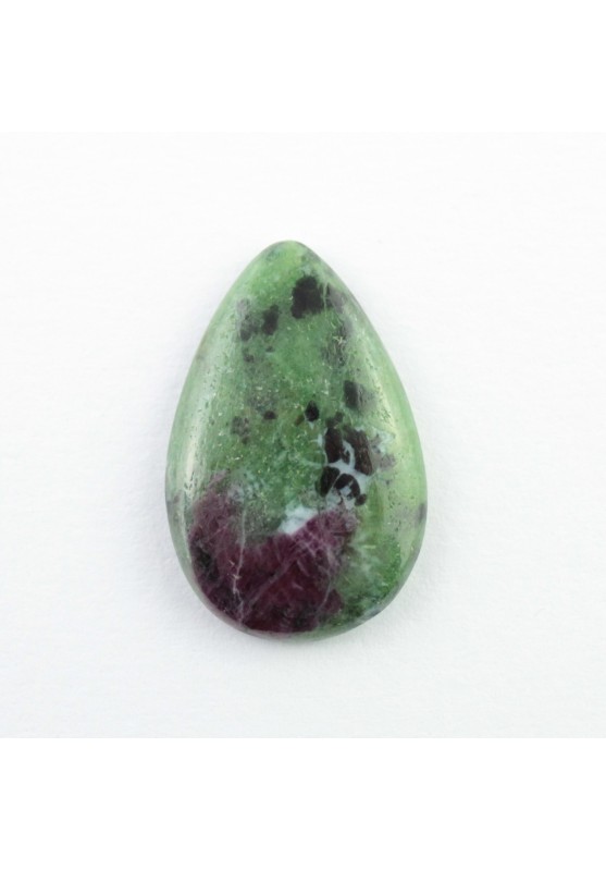 Cabochon goccia Ruby Zoisite Anyolite 26x17 mm Rubino Burattato Macramè Gioielli Ciondolo