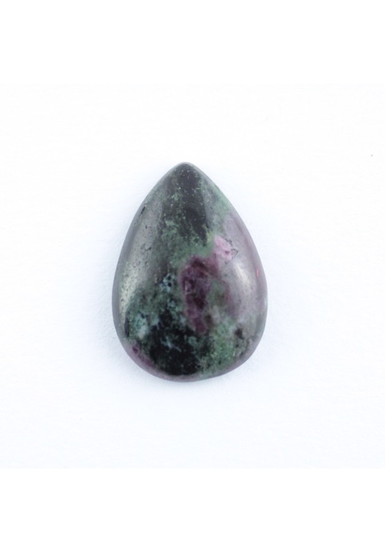 Cabochon goccia Ruby Zoisite Anyolite 24x17 mm Rubino Burattato Macramè Gioielli Ciondolo