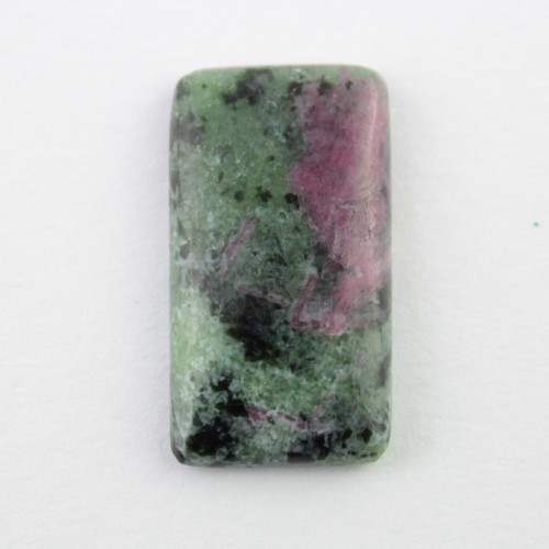 Cabochon Rettangolare Anyolite Ruby Zoisite Rubino 26x14x4 mm Burattato Macramè Gioielli