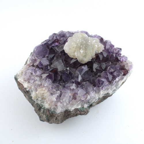 Drusa Amethyst with amorphous formation of calcite 2,5 Kg Brazil Minerals Collectibles-4